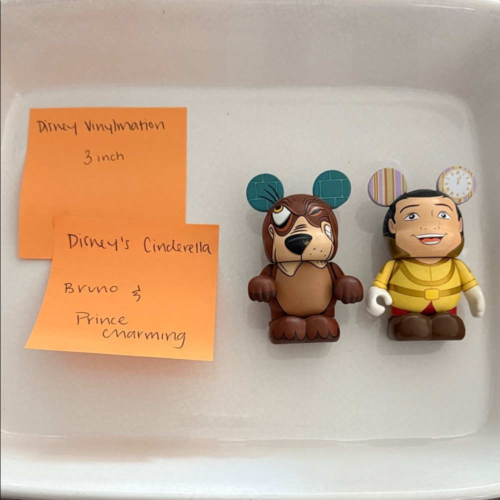 Disney Vinylmation Bruno and Prince Charming Figures